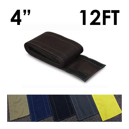 Electriduct Carpet Cable Cover, 12 ft L, 4 in W, 1 Channel, Nylon, Black CC-SC-4-12-BK